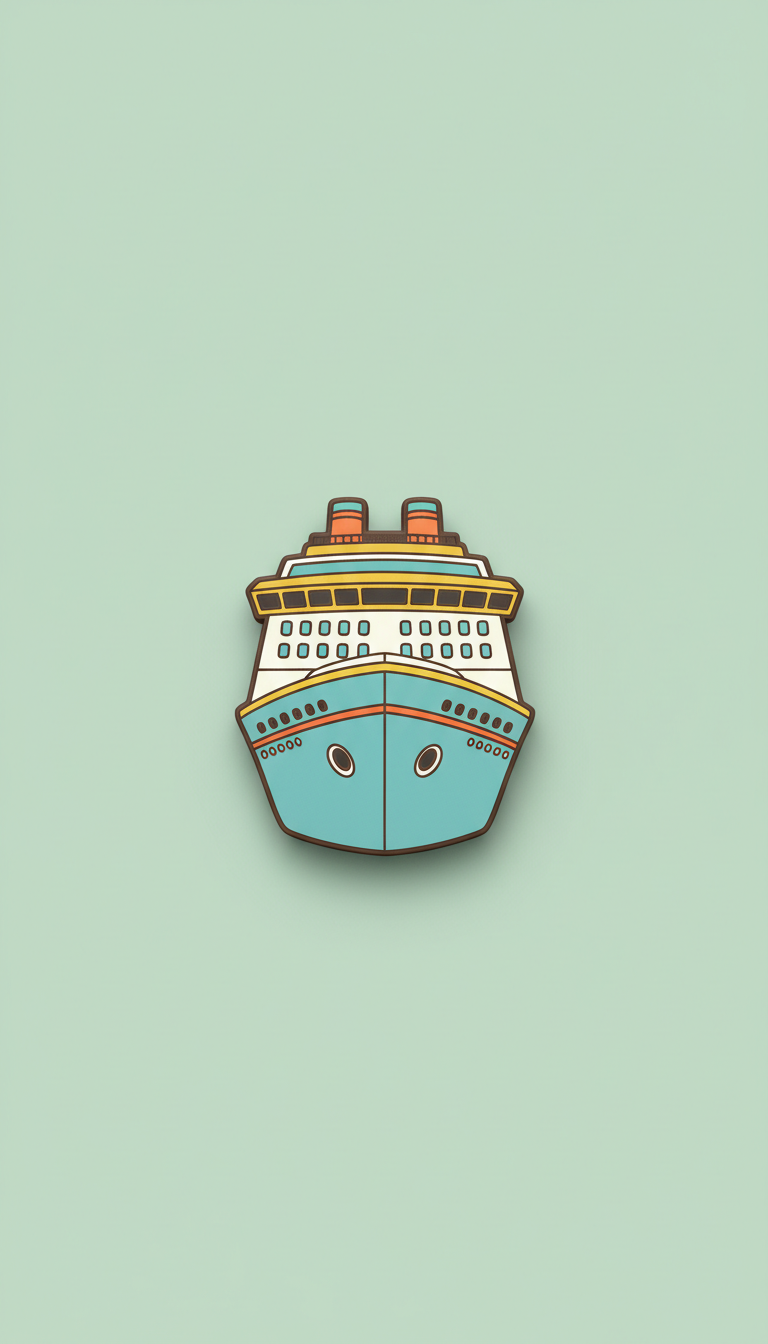 Custom Cruise Ship Magnet