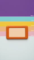 Tangerine Punch Frame personalized photo magnet