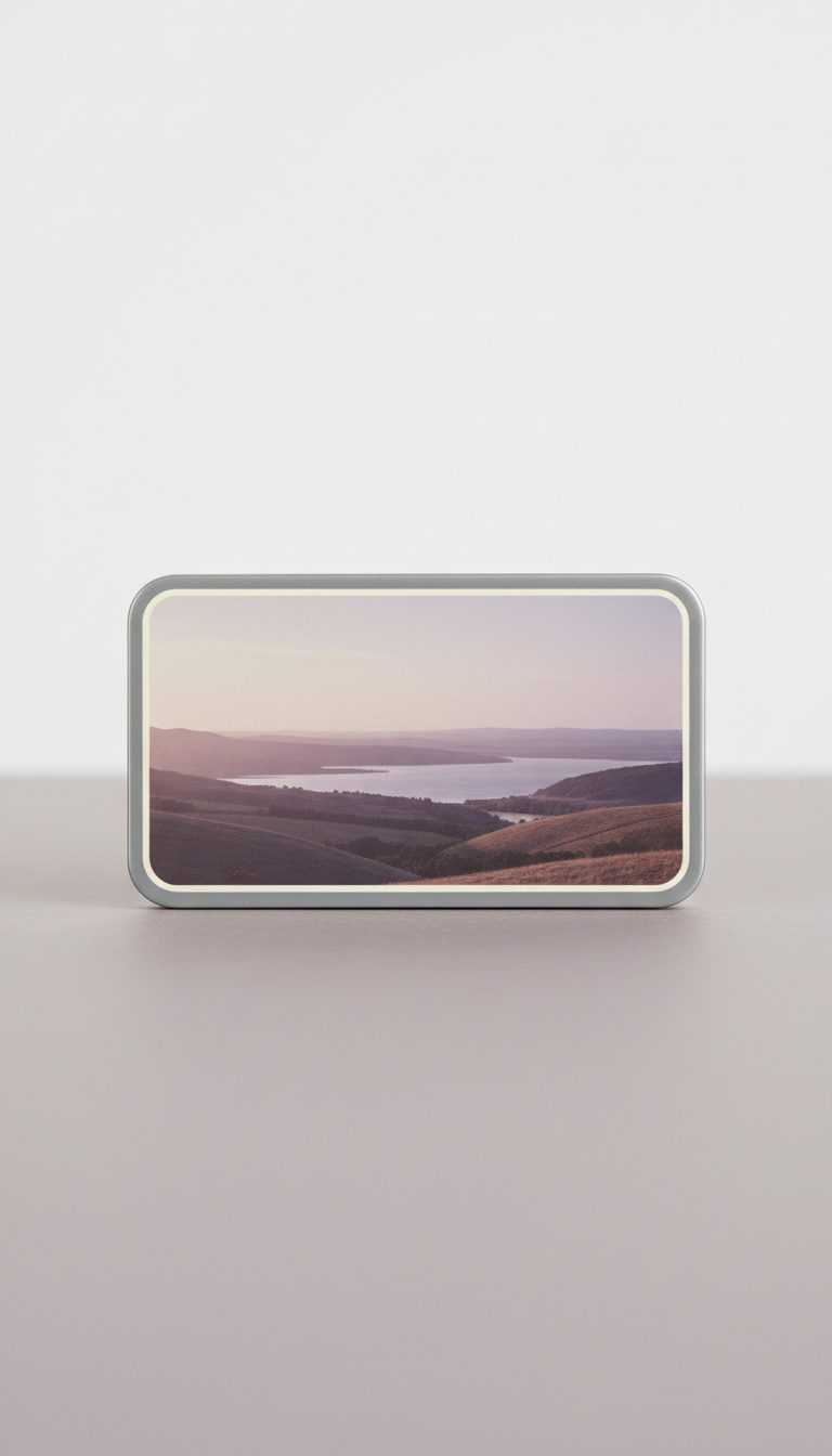 Scenic travel memory photo magnet