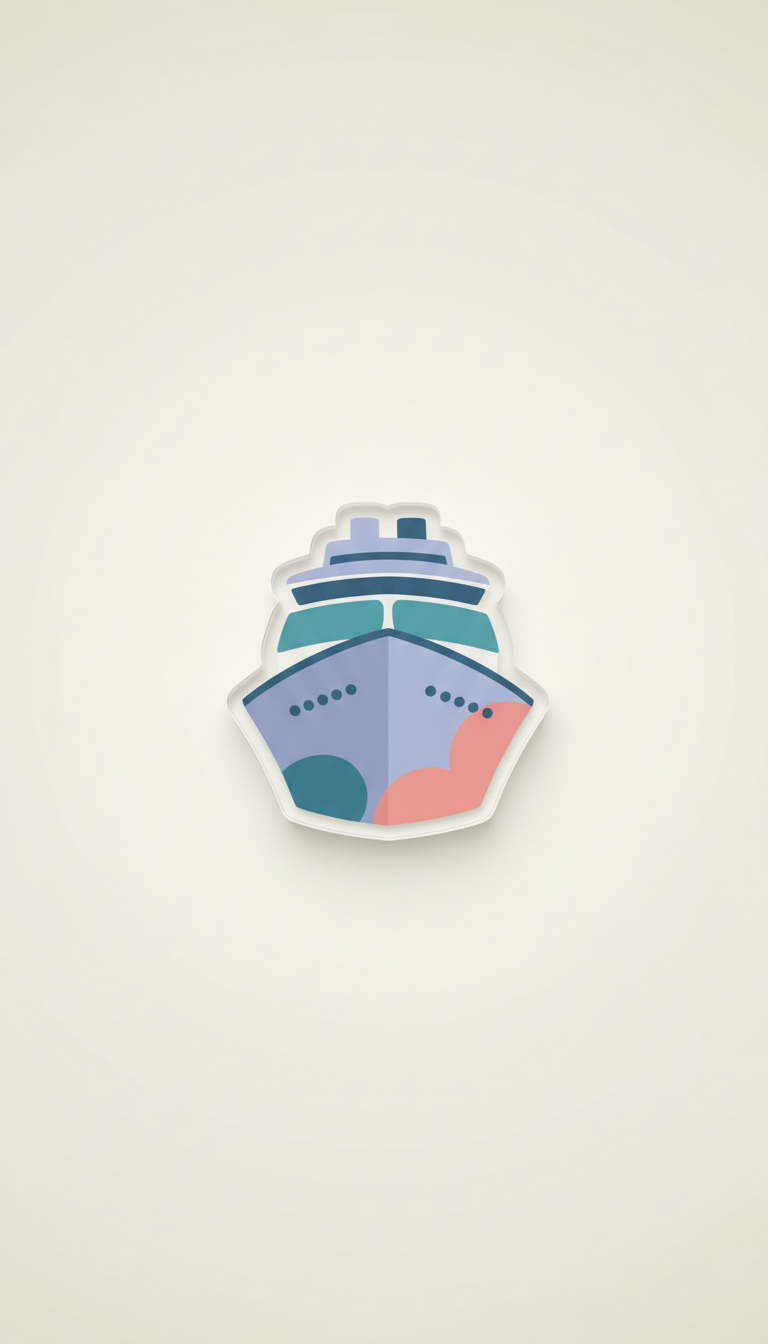 Personalized Cruise Ship Acrylic Magnet