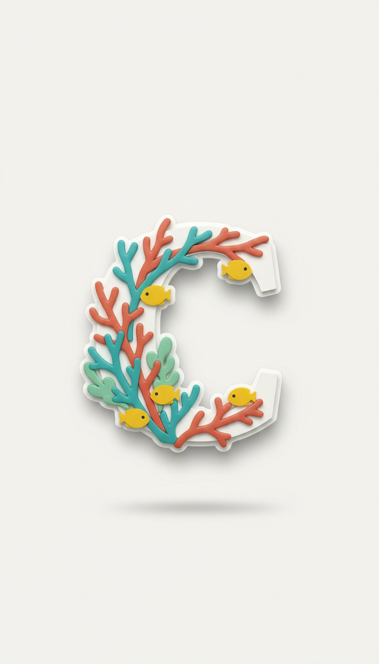 Coral reef tropical initial cruise magnet