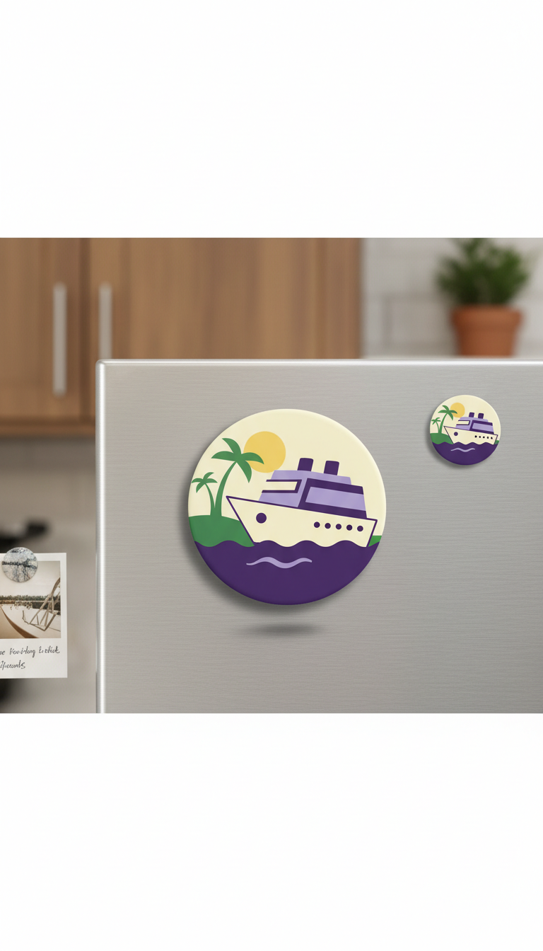 Seasonal cruise door magnet with gift packaging