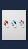 Marigold Glow Anchor Magnet Set