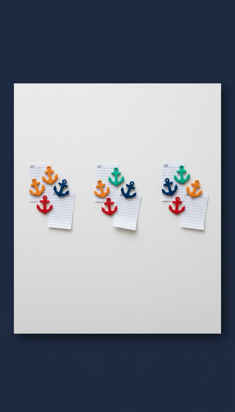Marigold Glow Anchor Magnet Set