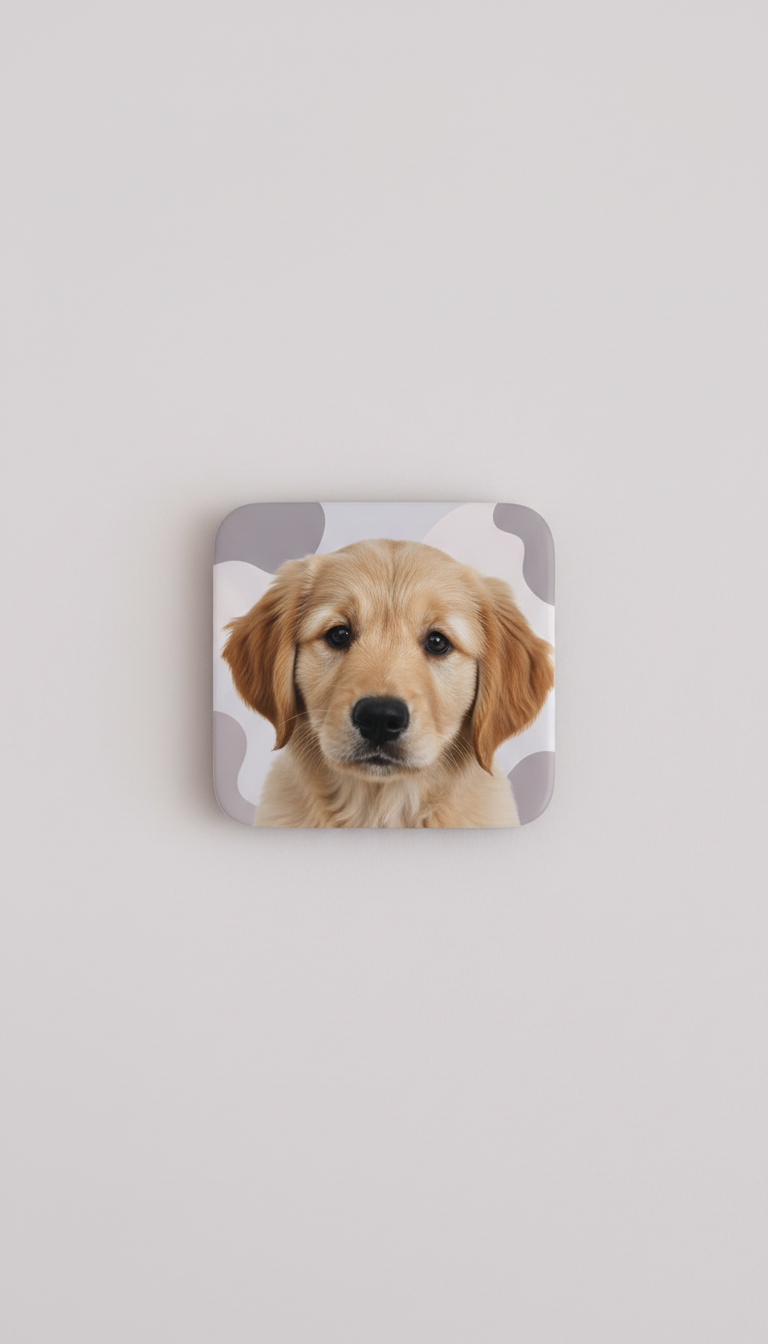 Personalized pet keepsake photo magnet